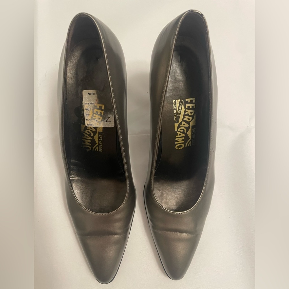 Salvatore Ferragamo metallic pumps